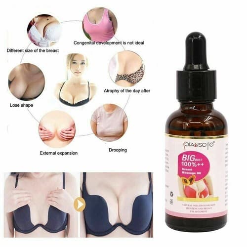 Qiansoto Papaya Chest Lift Up Firm Breast Enlargement Massage Essential Oil 40ml - Thumbnail 7