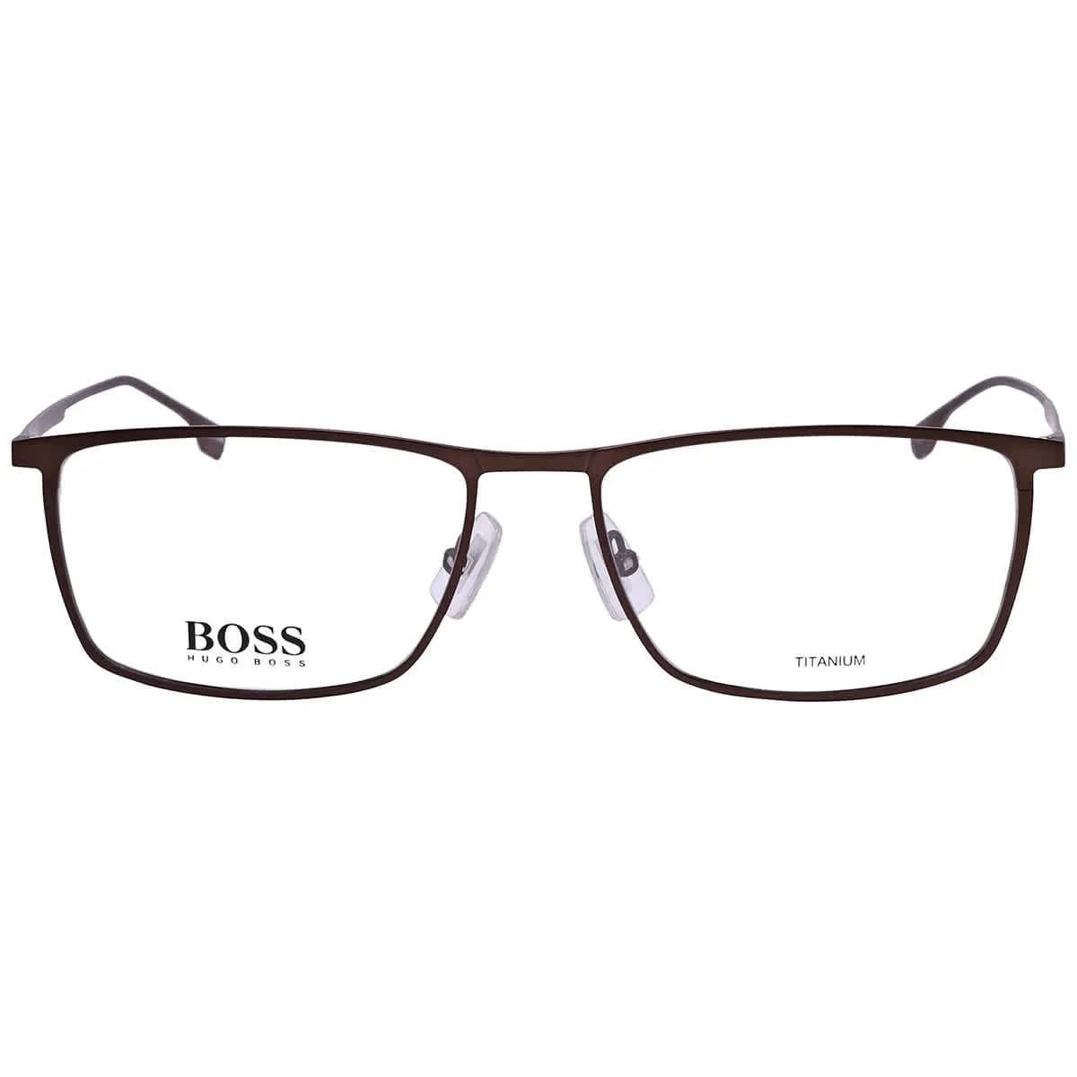 Hugo Boss Demo Rectangular Men's Eyeglasses BOSS 0976 04IN 57 - Thumbnail 2