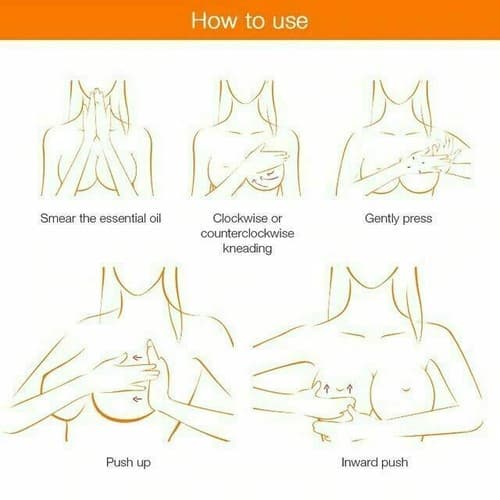 Qiansoto Papaya Chest Lift Up Firm Breast Enlargement Massage Essential Oil 40ml - Thumbnail 5