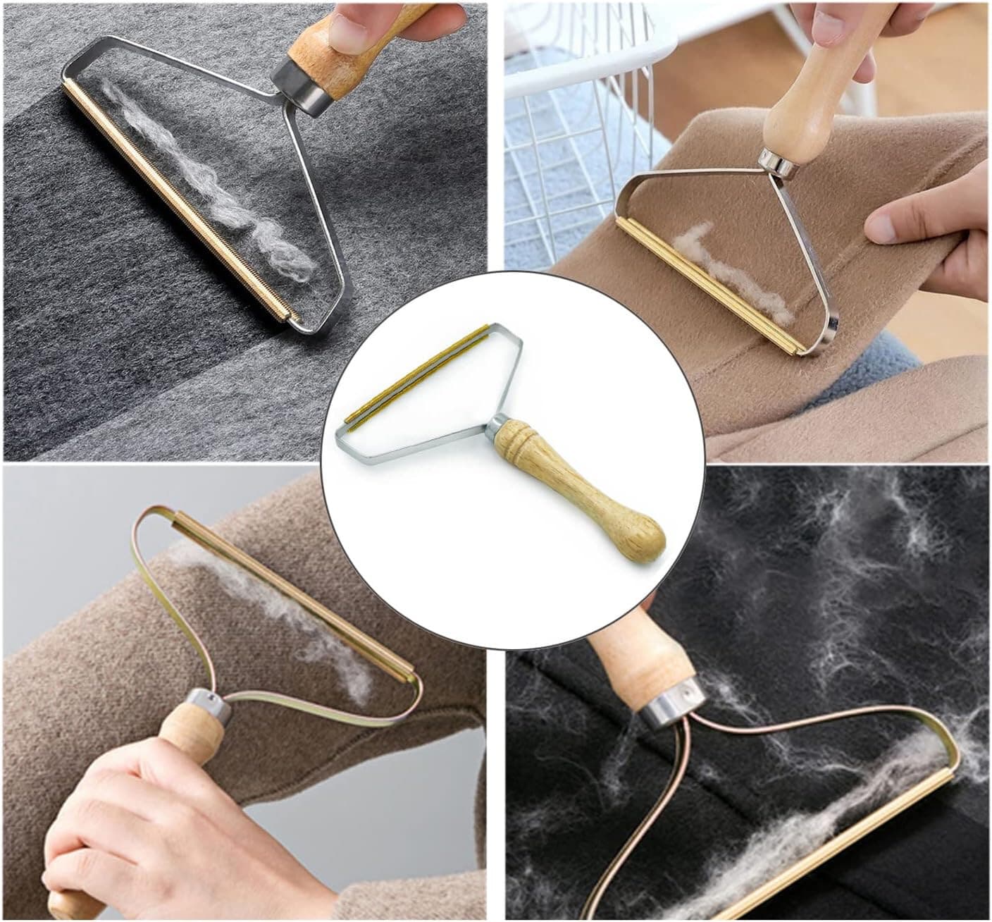 2 Pack Pet Hair Remover Lint Remover Hair Brushes Comb For Carpets & Fabrics. - Thumbnail 7
