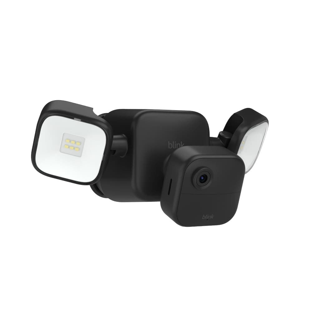 Blink - Outdoor 4 Battery-Powered 1080p Security Camera with Floodlight - Black - Image 1