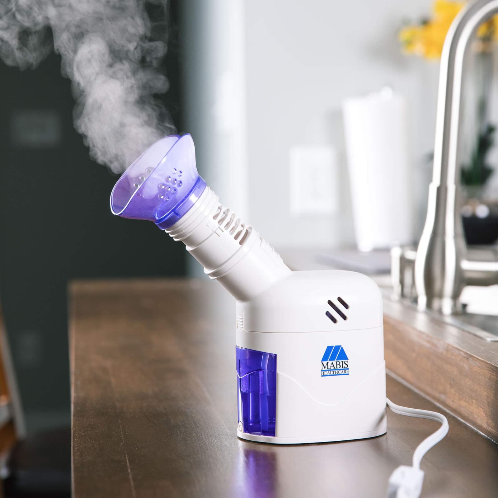 MABIS Personal Facial Steam Inhaler and Vaporizer with Aromatherapy Diffuser - Thumbnail 2
