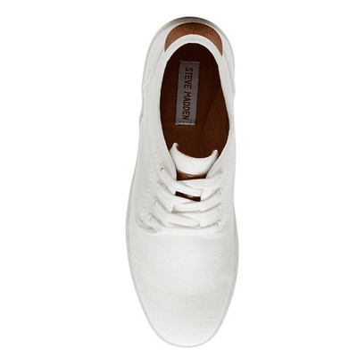 Man's Casual Shoes Steve Madden Fenta White Sneaker 10.5 M - Thumbnail 6