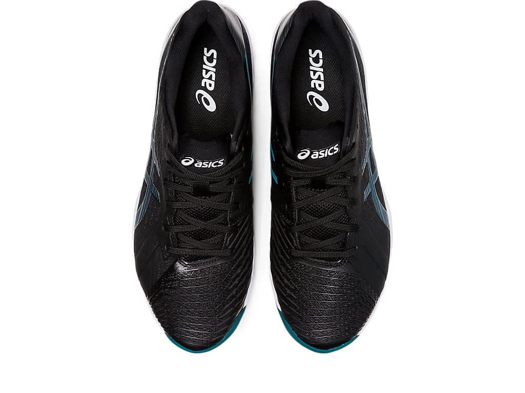 ASICS Men's Solution Swift FlyteFoam Tennis Shoes Black/Misty Pine Size 8 US - Thumbnail 6