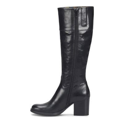 Born Women's Brandy Black Leather Block Heel Knee High Boot Size 8 M - Thumbnail 4