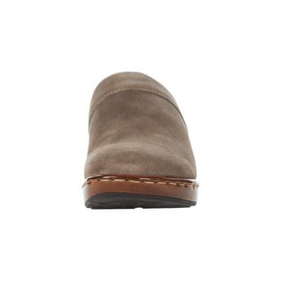 Born Bandy Clog Grey Distressed Leather Slip On Shoes Casual Women's Size 8 M - Thumbnail 5