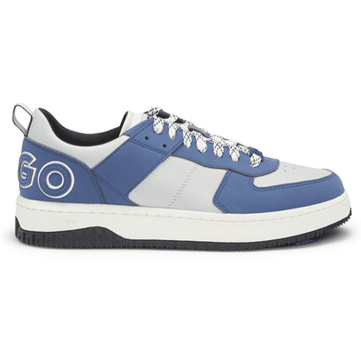 HUGO BOSS KILIAN TENNIS Nanu LOW-TOP SNEAKERS SCARPE Open Blue Size 10 M - Thumbnail 2