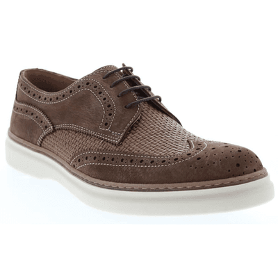 Bruno Magli Salento Raffia Mens Shoes Brown Oxfords Made in Italy Size 10.5 M - Image 1