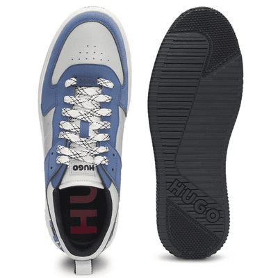 HUGO BOSS KILIAN TENNIS Nanu LOW-TOP SNEAKERS SCARPE Open Blue Size 10 M - Thumbnail 6