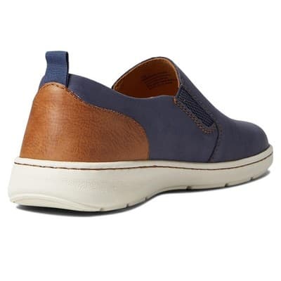 Born Morgan Shoes Men's 8 M Navy/Brown Comfort Slip On Sneakers - Thumbnail 3