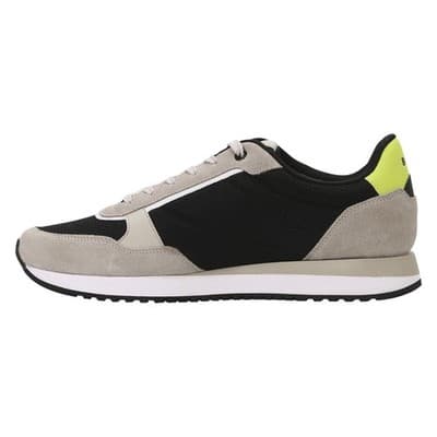 BOSS Kai Retro Style Low Profile Men's Sneaker, Black/Oat, Size 7 M - Thumbnail 3