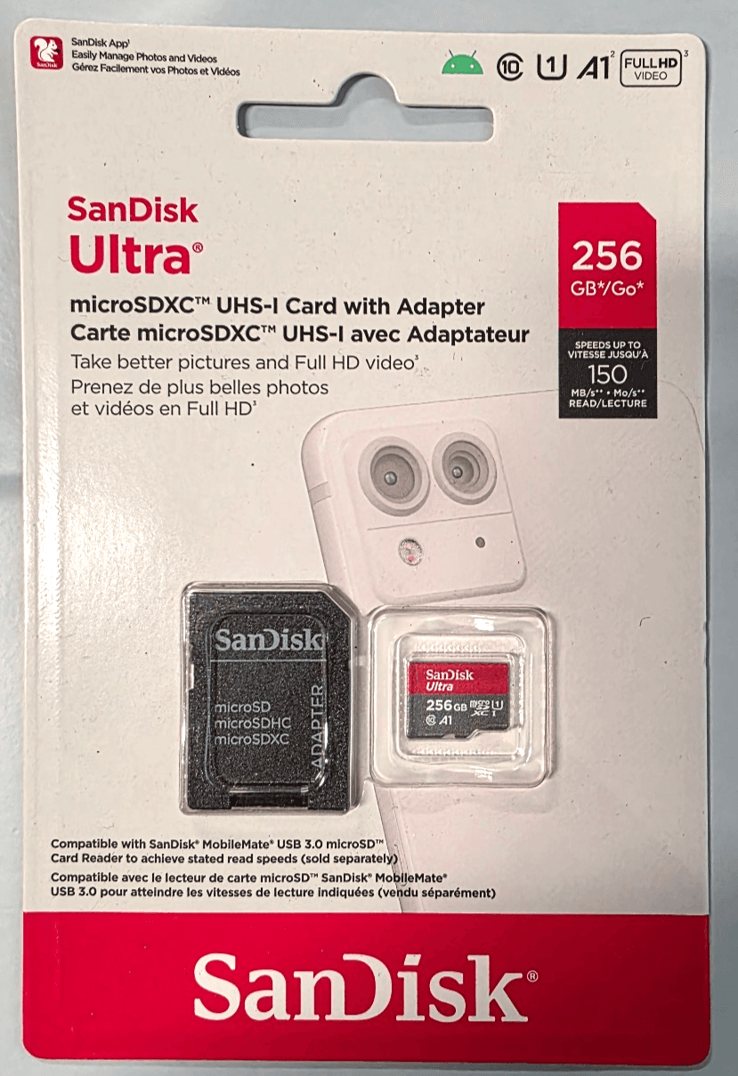 SanDisk micro SDXC 256 Ultra Memory Card UHS-I with Adapter Full HD 150MB/s A1 - Thumbnail 2