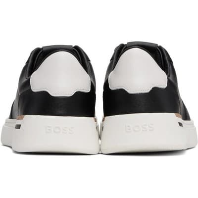 Hugo Boss Clint_Tenn_gr Men's Trainers Sneakers Lace-Up Shoes Black Size 12 M - Thumbnail 4