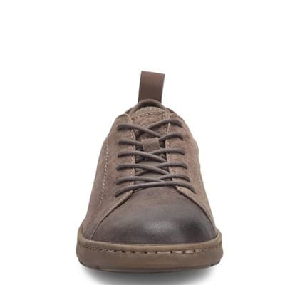 Born Miles Mens Size 9 M Distressed Leather Taupe Mud Distressed Casual Shoes - Thumbnail 5