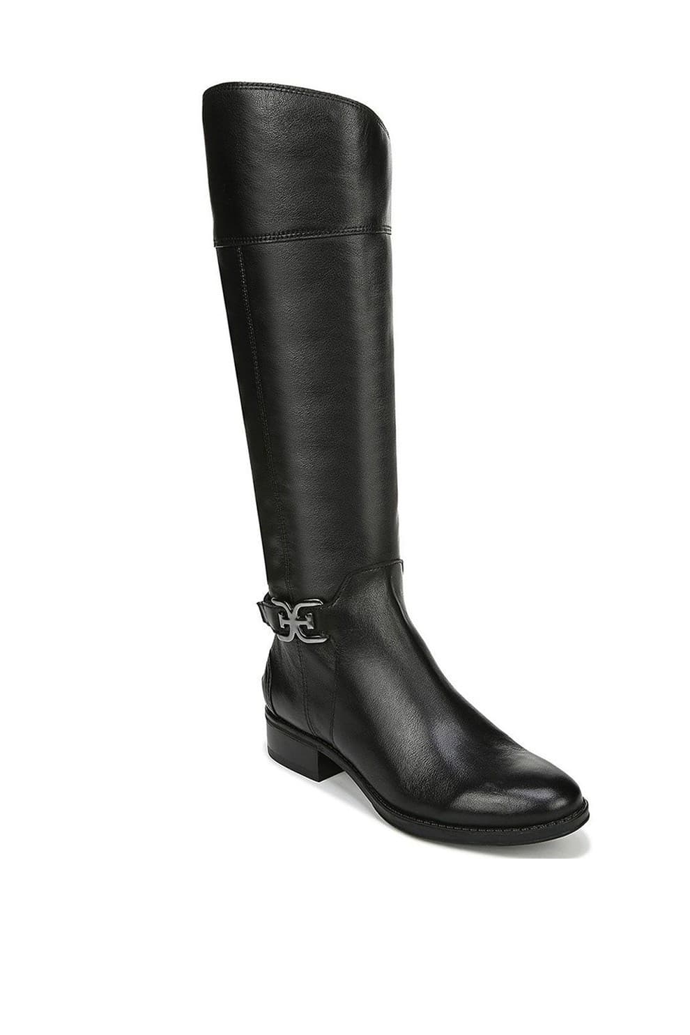 Sam Edelman Prisilla Knee High Black Leather Riding Boot US 9.5 M Side Zip - Thumbnail 4
