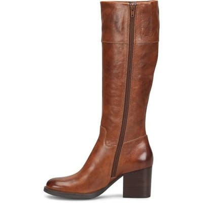 Born Women's Brandy Brown Leather Block Heel Knee High Boot Size 9 M - Thumbnail 3