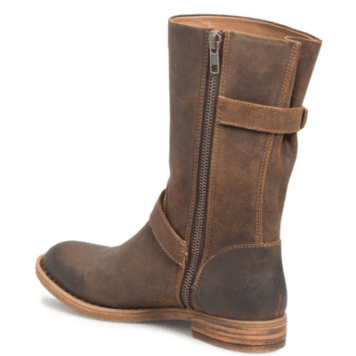 NEW BORN Womens Delano Mid Calf Distressed Suede Rugged Boot US 8/EU 38-39 Brown - Thumbnail 3