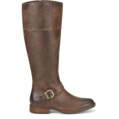 Born Braydon BR0012406 Womens Brown Leather Zipper Knee High Boots 6 - Thumbnail 2