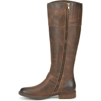 Born Braydon BR0012406 Womens Brown Leather Zipper Knee High Boots 6 - Thumbnail 4