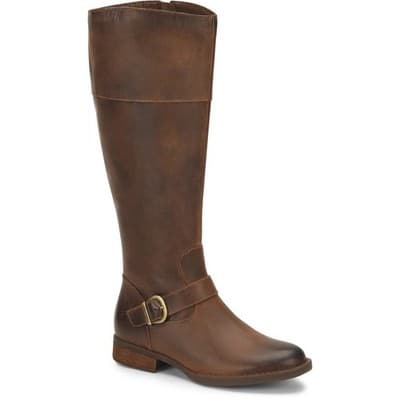 Born Braydon BR0012406 Womens Brown Leather Zipper Knee High Boots 6 - Thumbnail 3