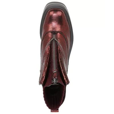 Sam Edelman Womens Linds Ankle Boots Lug Sole Center Zip Moto Leather 8 M - Thumbnail 7