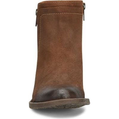 BORN Alana Rustic Distressed Suede Ankle Western Booties Brown Boots Women 6.5 M - Thumbnail 5