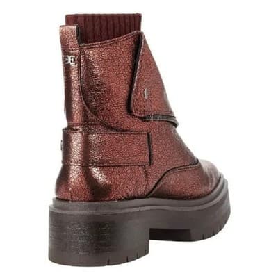 Sam Edelman Womens Linds Ankle Boots Lug Sole Center Zip Moto Leather 8 M - Thumbnail 4