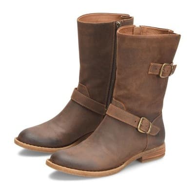 NEW BORN Womens Delano Mid Calf Distressed Suede Rugged Boot US 6.5 Brown - Image 1
