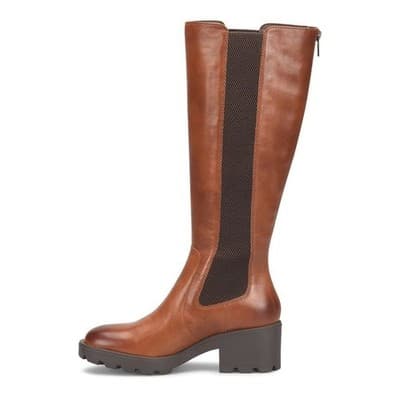 Born Galdot Tall Brown Boots Soft Leather Brown Cuero Size 9 M New with BOX - Thumbnail 3