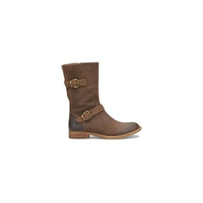 NEW BORN Womens Delano Mid Calf Distressed Suede Rugged Boot US 6.5 Brown - Thumbnail 4