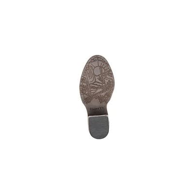 BORN Alana Distressed Suede Ankle Western Booties Taupe Boots Women 6.5 M - Thumbnail 4