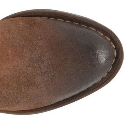 BORN Alana Rustic Distressed Suede Ankle Western Booties Brown Boots Women 6.5 M - Thumbnail 4