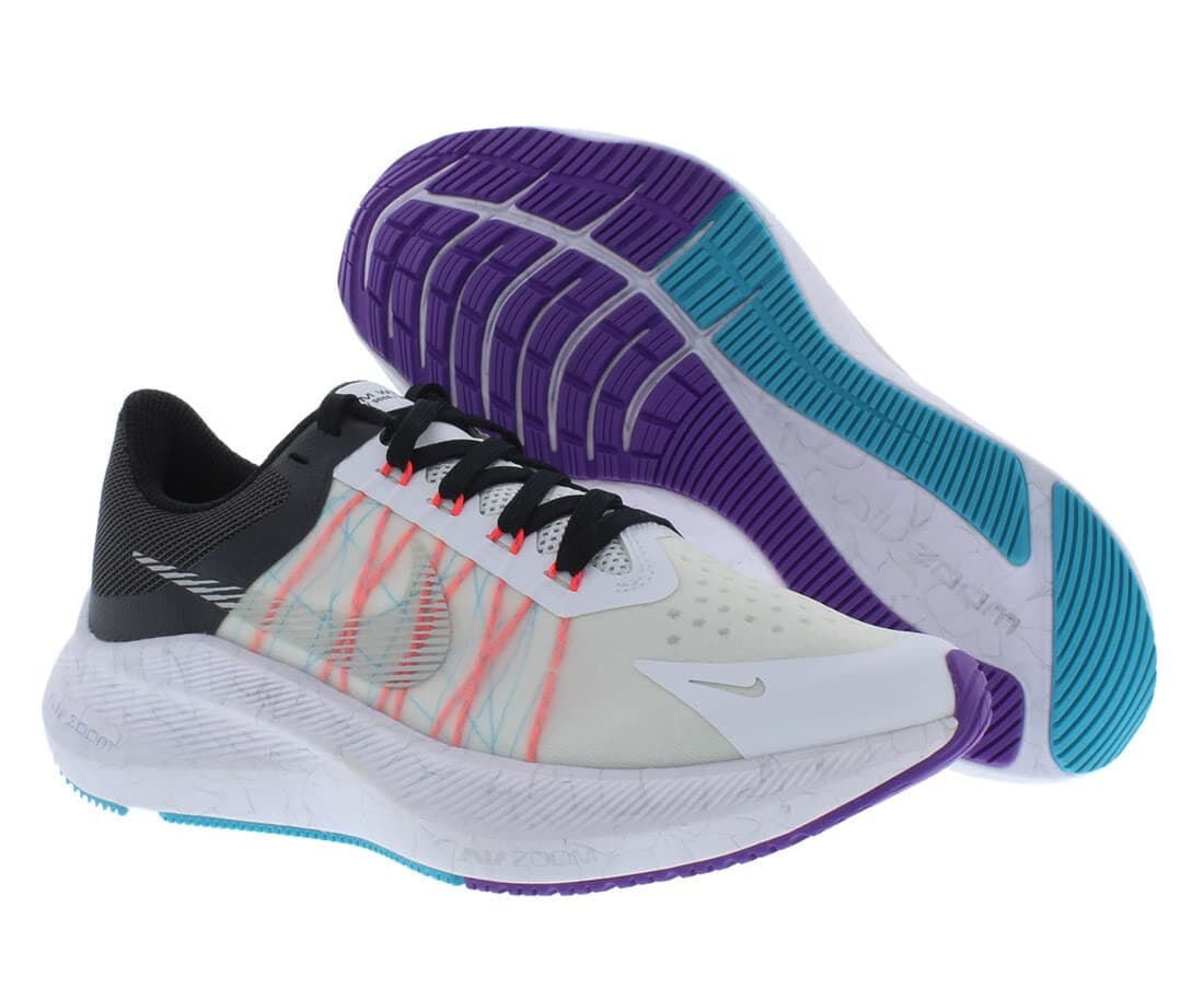 Nike Womens Zoom Winflo 8 Beige White Running Shoes Sneakers Size 7 - Thumbnail 9