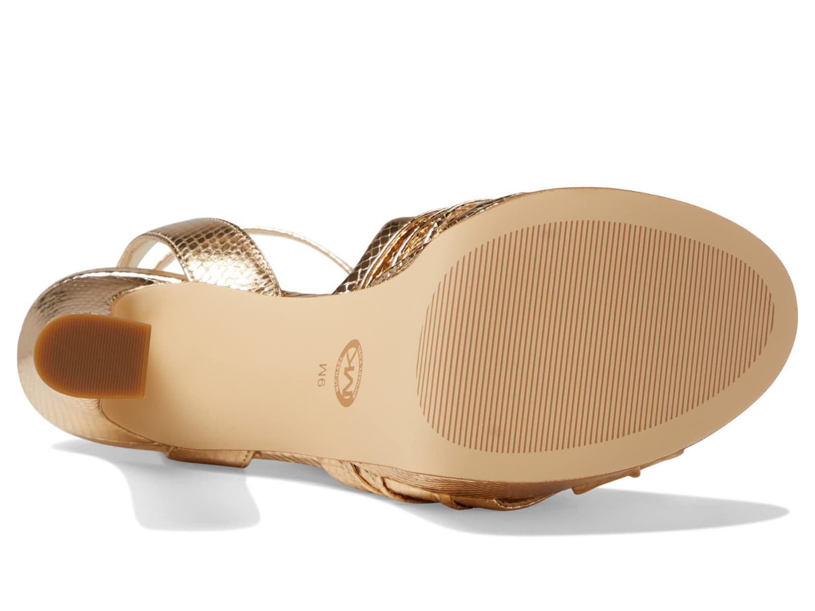 Michael Kors Selena Women Platform Sandal Pale Gold High Heels Pumps Size 8.5 M - Thumbnail 5