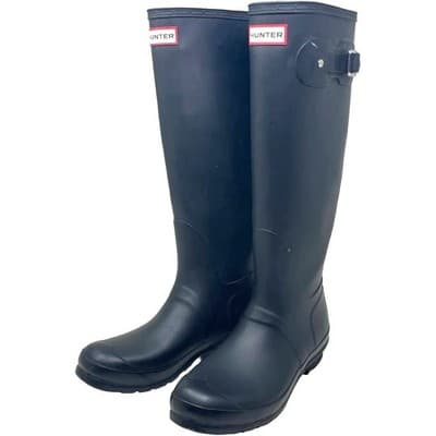 NEW HUNTER Women's ORIGINAL TALL RAIN BOOTS WATERPROOF Navy Matt SIZE 11 - Thumbnail 2