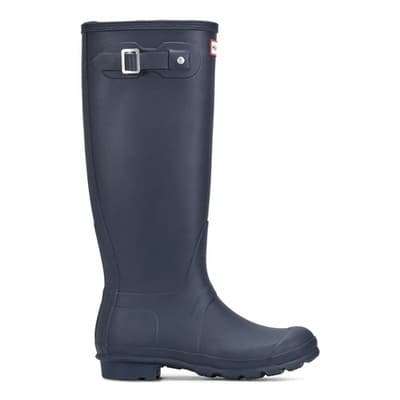 NEW HUNTER Women's ORIGINAL TALL RAIN BOOTS WATERPROOF Navy Matt SIZE 11 - Thumbnail 3