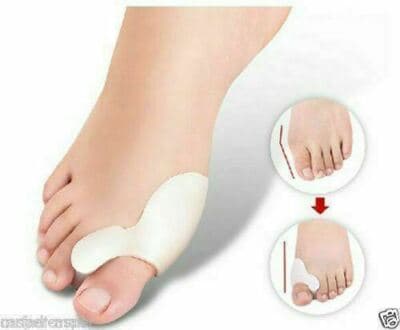 2 Pcs Gel Big Toe Bunion Guards Toe Spreaders Pain Relief Crooked Overlapping - Thumbnail 5