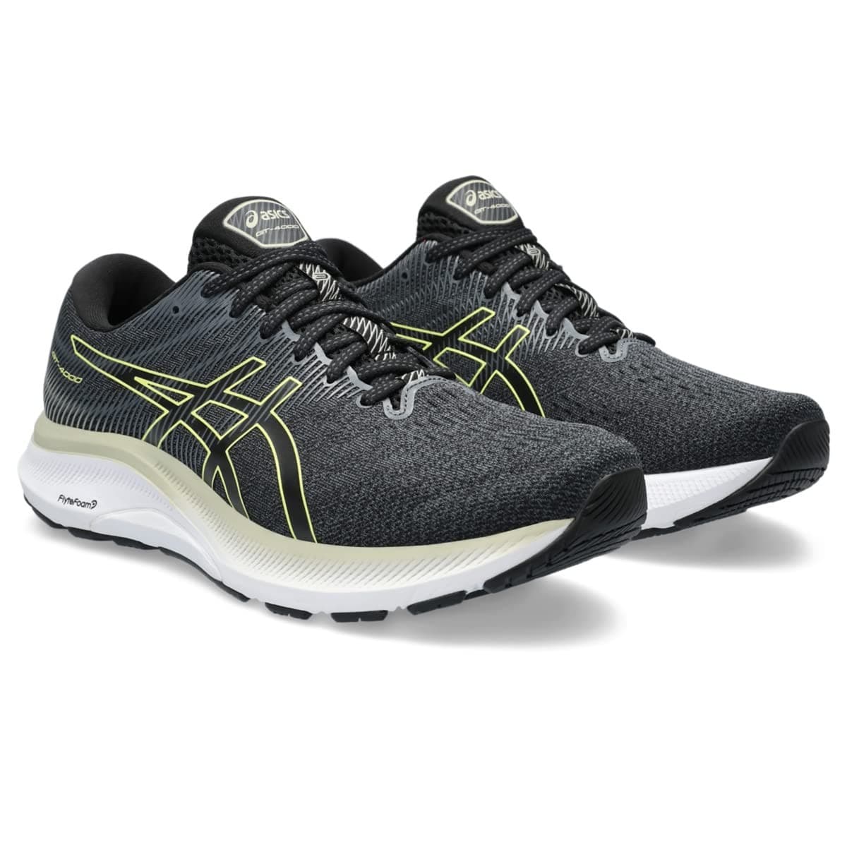 ASICS Women's GT-4000 3 Running Shoes, 13 US , Black/Glow Yellow - Image 1