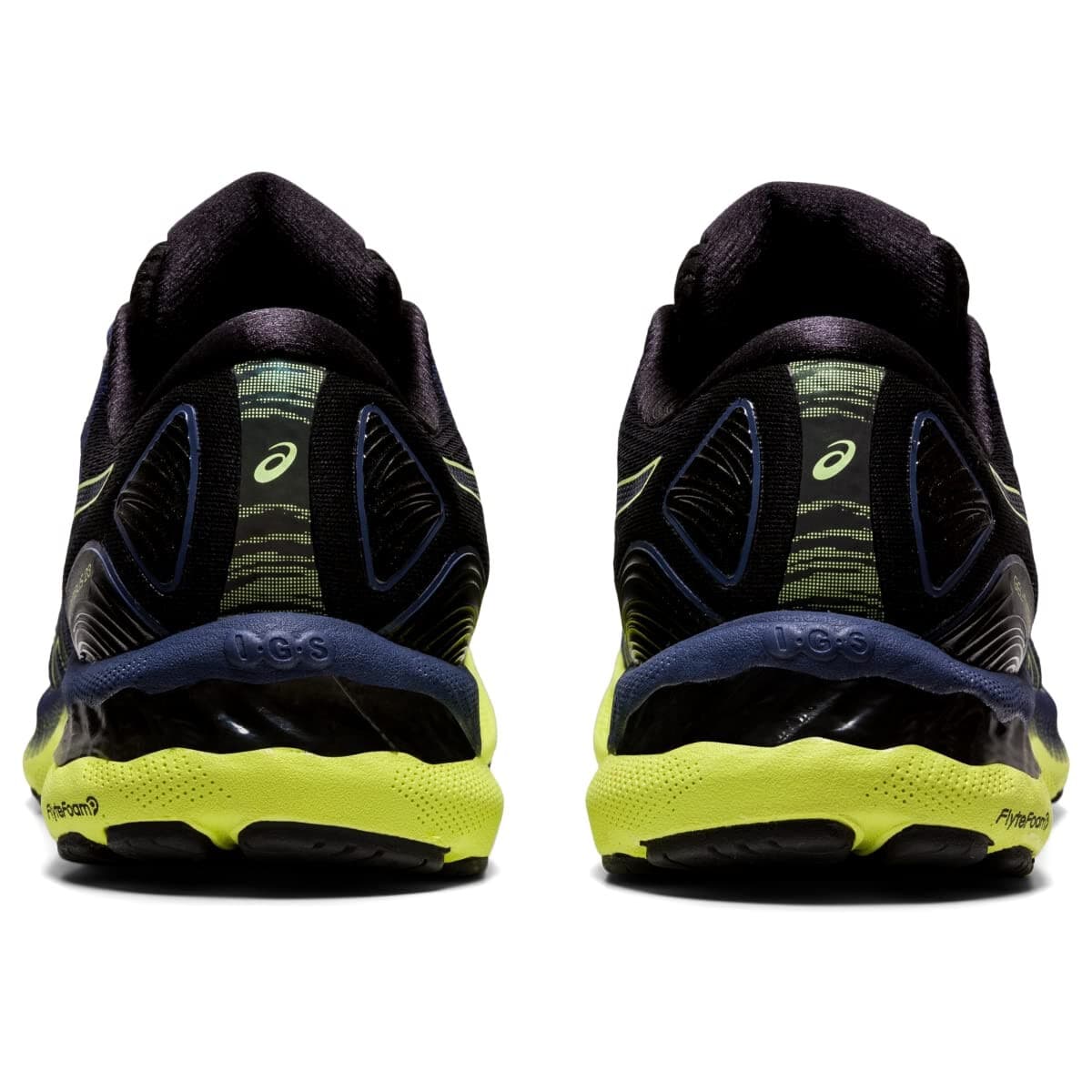 ASICS Men Gel Nimbus 23 Running Shoes Thunder Blue/Glow Yellow 7 B - Thumbnail 5