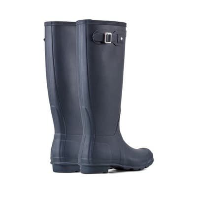 NEW HUNTER Women's ORIGINAL TALL RAIN BOOTS WATERPROOF Navy Matt SIZE 11 - Thumbnail 7