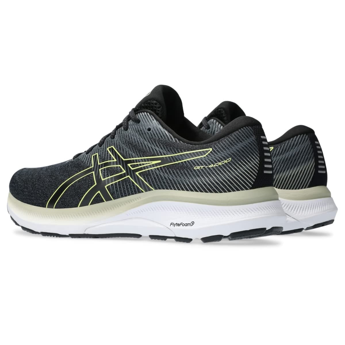 ASICS Women's GT-4000 3 Running Shoes, 13 US , Black/Glow Yellow - Thumbnail 4