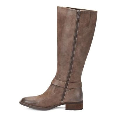 NEW Born Women's Saddler Boots Taupe Distresed Suede Size 7.5 M - Thumbnail 3