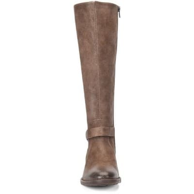 NEW Born Women's Saddler Boots Taupe Distresed Suede Size 7.5 M - Thumbnail 4