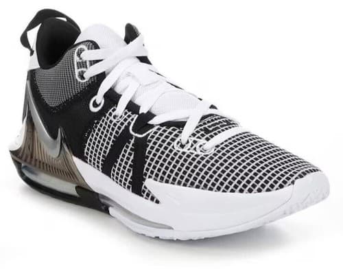 Nike Lebron Witness VII DM1123 100 White Black Basketball Sneakers Shoes 9.5 US - Thumbnail 6
