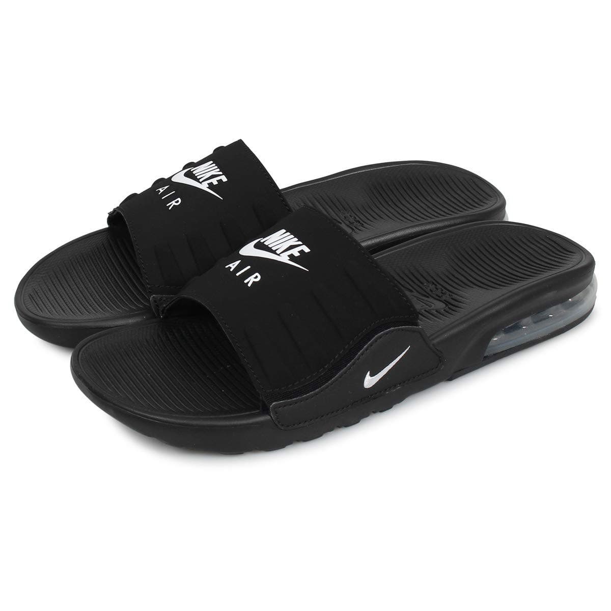 Size 9 Men Air Max Camden NikeSlides Sandals BQ4626 003 Black/White - Thumbnail 2