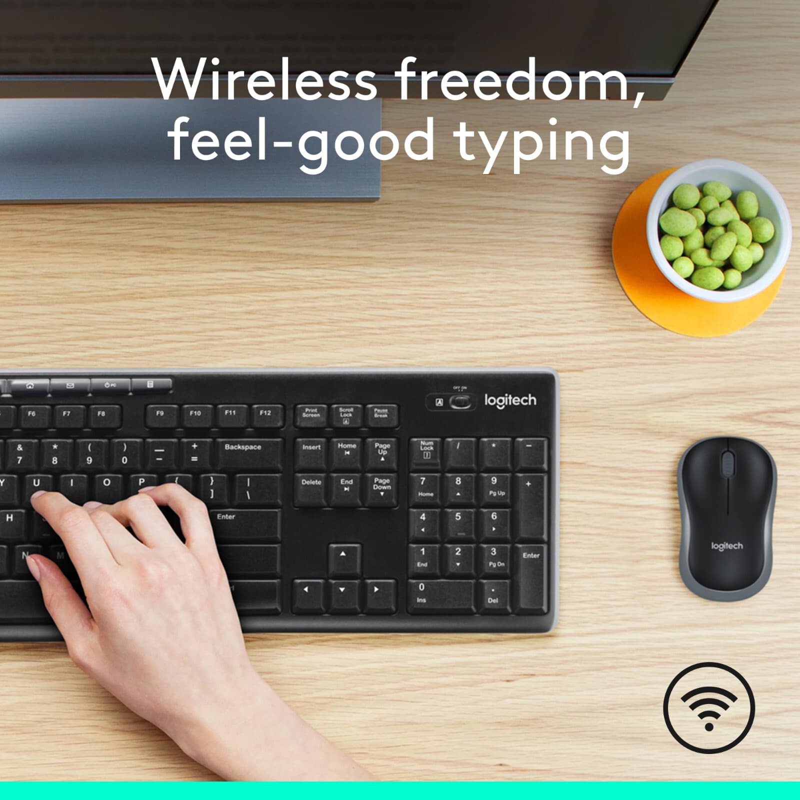 Logitech MK270 Wireless Keyboard And Mouse Combo For Windows, 2.4 GHz Wireless, - Thumbnail 10
