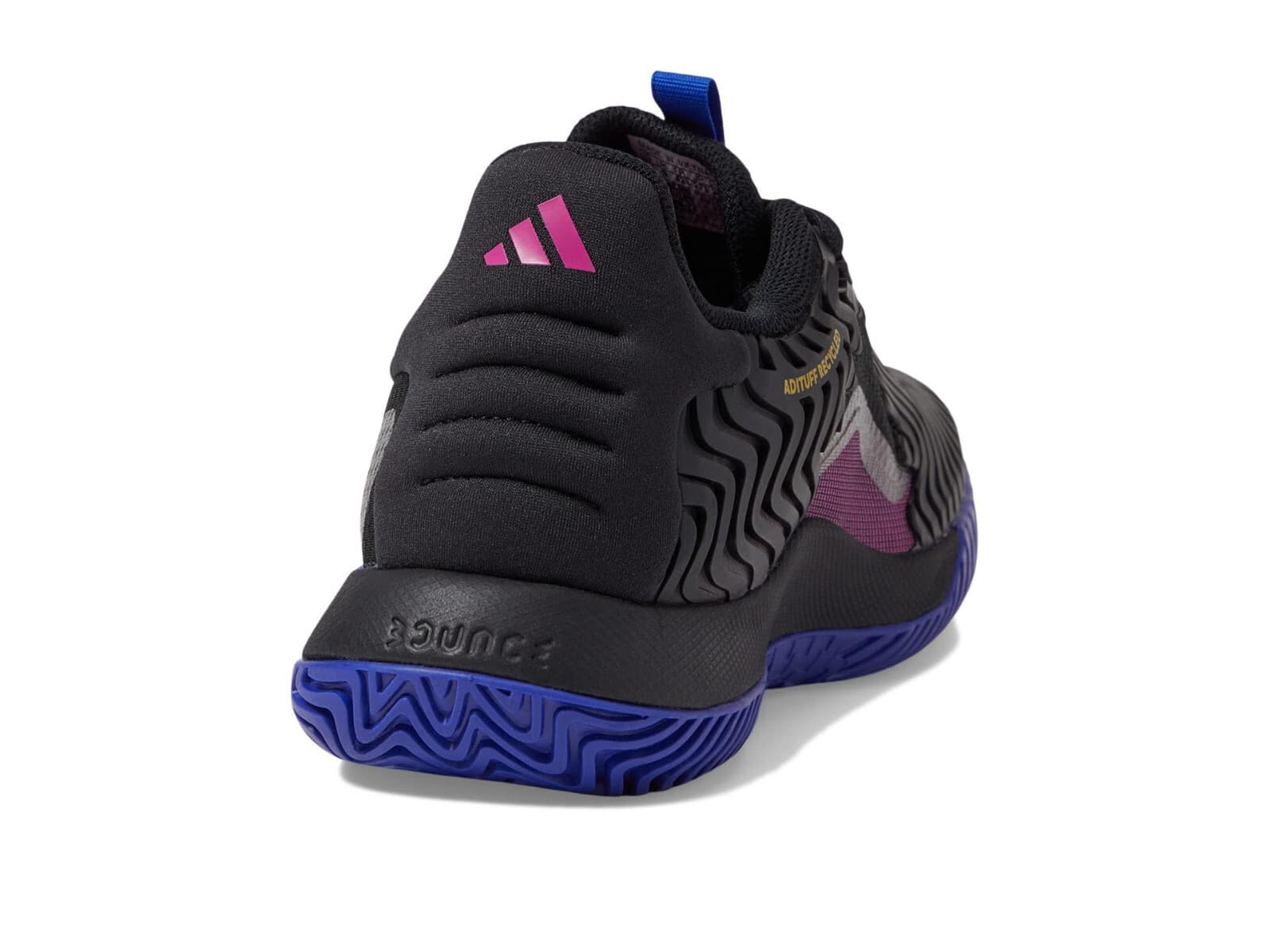 Adidas SoleMatch Control Men's Black/Black/Lucid Fuchsia 11.5 D (M) - Thumbnail 4