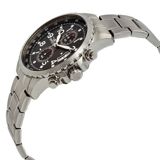 Invicta Specialty Men’s Chronograph Quartz Watch 45mm Stainless Steel Black Dial - Thumbnail 4