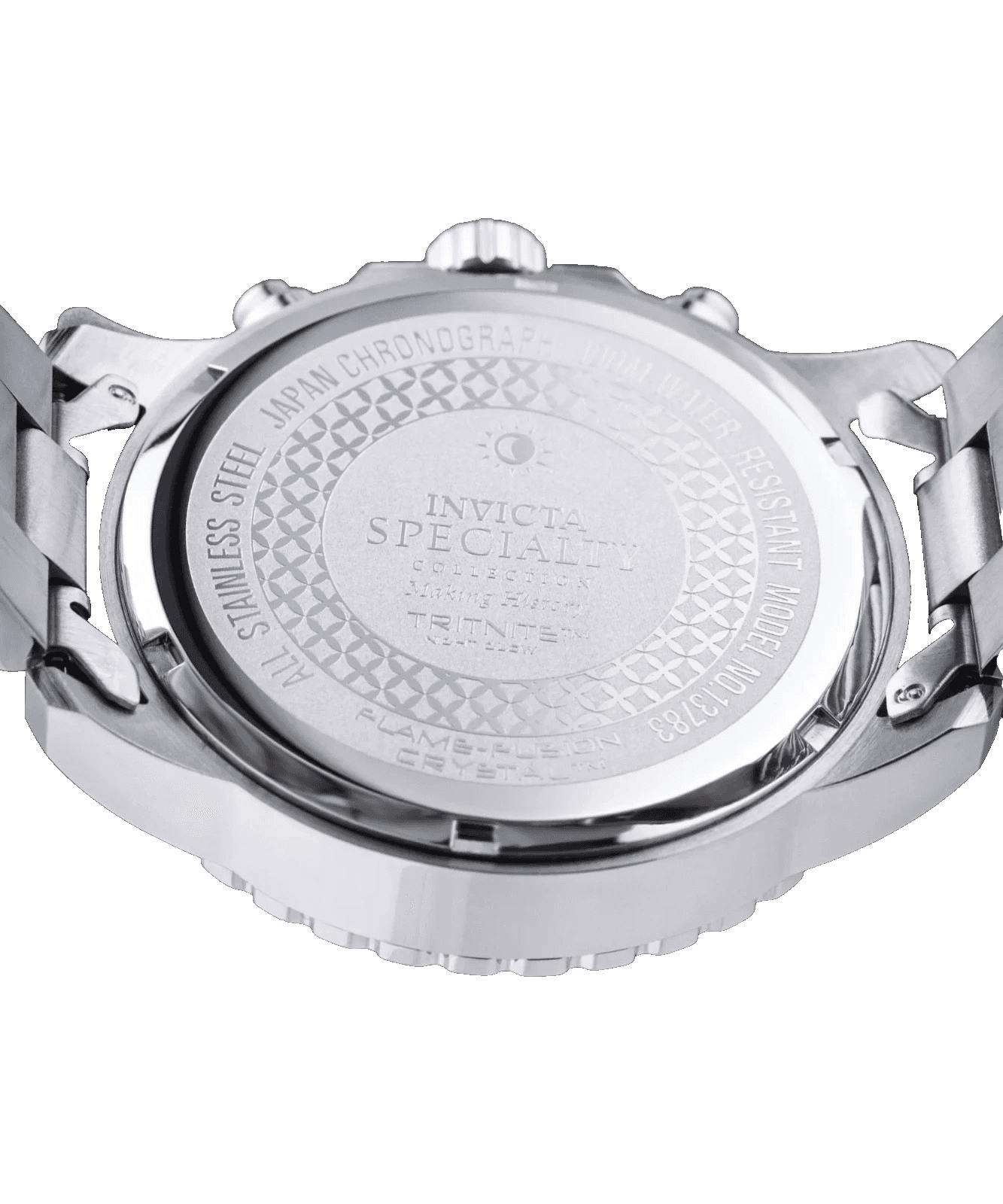 Invicta Specialty Men’s Chronograph Quartz Watch 45mm Stainless Steel Black Dial - Thumbnail 6