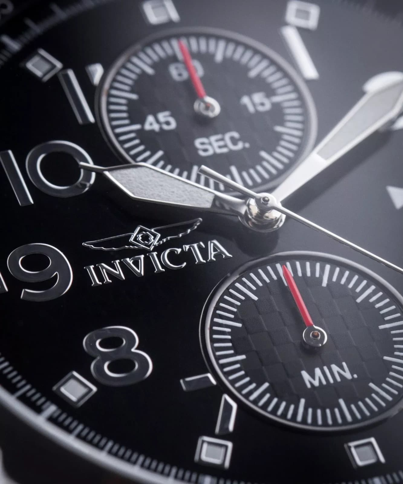 Invicta Specialty Men’s Chronograph Quartz Watch 45mm Stainless Steel Black Dial - Thumbnail 2